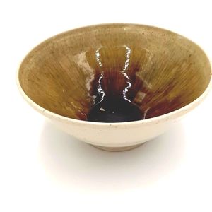 Pottery bowl signed 10 inch J Ray